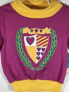 JC Penny Toddletime Infants/Toddlers 4T Magenta Long Sleeve Sweater Vintage